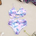 thumbnail image 4 of High Waisted Bikini Push Up Bandage Tummy Control Swimwear High Waisted Leg Two Pieces Swimsuit Sets for Women Juniors, 4 of 5