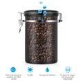 thumbnail image 3 of Garosa Coffee Container Large Airtight Stainless Steel Black Kitchen Sotrage Canister for Coffee, 3 of 8