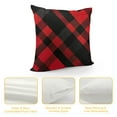 thumbnail image 4 of Nawypu  Throw Pillow Cover Christmas Buffalo Black and Red Buffalo Check Plaid Classic Striped Pattern Decor Lumbar Pillow Case Cushion for Sofa Couch Bed Standard, 4 of 5