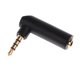 thumbnail image 4 of 5PCS 3.5mm 90 gra Adaptador d Conector de auricures en ángulo Baoblaze Adaptador de auriculares Jack, 4 of 8