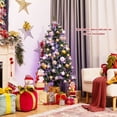 thumbnail image 4 of Costway 150 cm Árbol de Navidad de Fibra Artificial Abeto con Soporte de Metal Decoración de Fiesta para Casa Oficina Tienda, 4 of 7