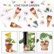 thumbnail image 4 of Juego auspicioso de 6 estacas de riego automático para plantas en vacaciones, dispositivos de riego de plantas de terracota para botellas de vino, macetas de riego automático Feliz Sencillez, 4 of 5