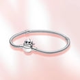 thumbnail image 4 of Pulsera de plata de ley 925 auténtica para mujer, brazalete de ratón de disney, pulsera de puntada, abalorio original, joyería de moda, 4 of 4