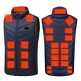 thumbnail image 2 of Riecok Unisex Heated Vest Sleeveless Heating Jackets with 17 Heating Zones Winter Warm Outerwear for Hiking, 2 of 8