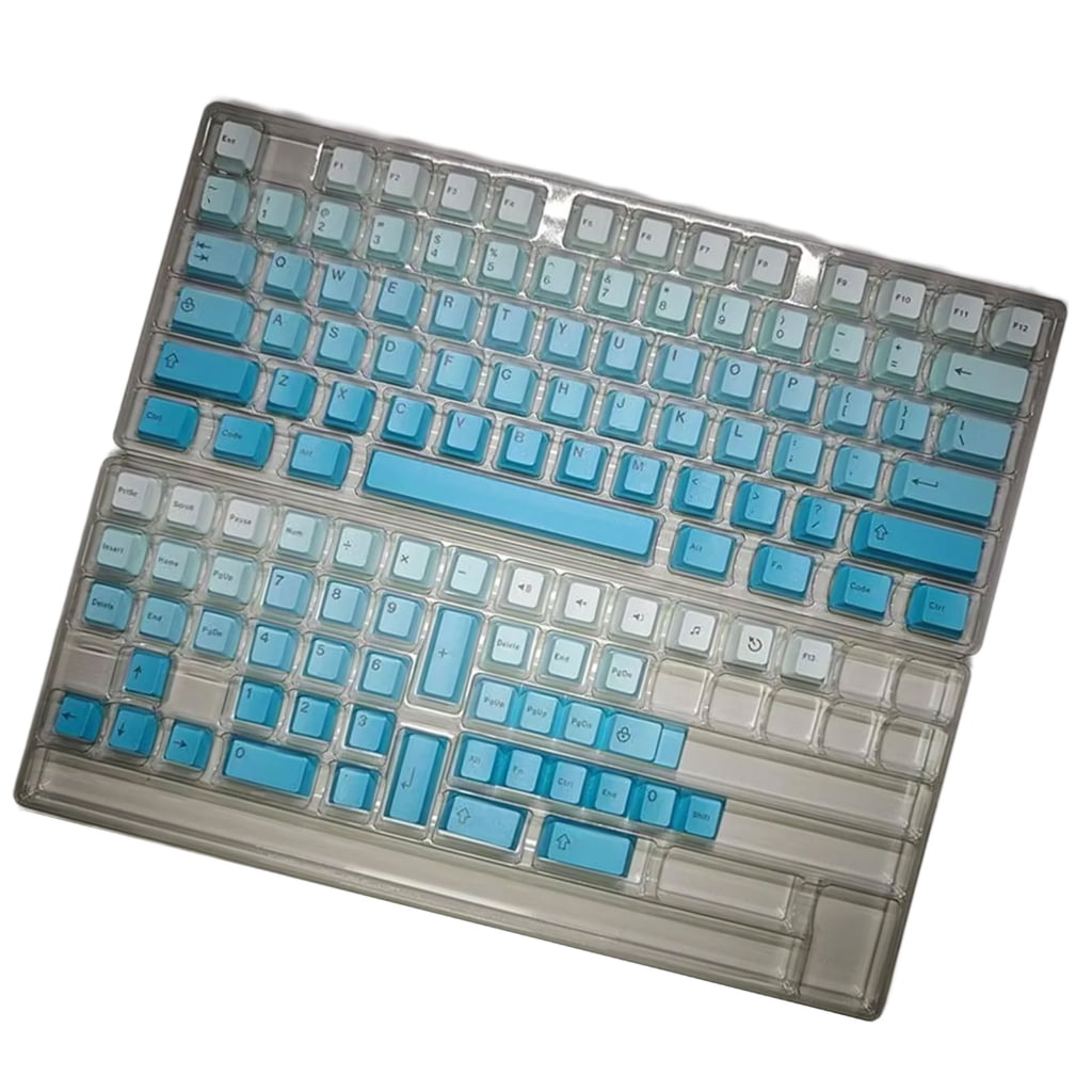 125Keys Dye Sublimation PBT Keycaps Original Height Gradients Color Keycaps Set Fit for 61/87/104/108 Switches