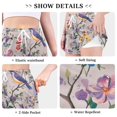 thumbnail image 6 of FORMRS Womens Swim Shorts Mesh Liner Quick Dry Casual Beach Board Bottom with Pockets, Sizes S-2XL, Purple Floral Pattern, 6 of 9