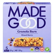 Barres granola biologique de MadeGood - baies mélangées
