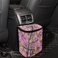 thumbnail image 5 of Jeiento Pink Camo Hunting Car Trash Can with Adjustable Straps Woodland Forest Collapsible Multipurpose Car Trash Bin Bag Automotive Accessories, 5 of 8