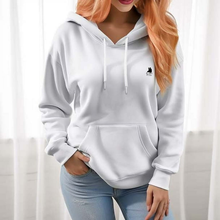 Women s 330 Gram Hoodie Kangaroo Pouch Cat in Box Walmart