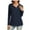 Dark Blue, variant on Women Cardigan Sweaters Lightweight Cropped Sweatshirts Pullover Sweaters Fall Fall Tops Long Sleeve Blouses Cotton Young Adult Fashion