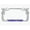 Chrome/line blue, variant on I'd Rather Be at The Beach Style Palm Tree Heavy Duty Metal License Plate Frame Personalise/Car Accessories Car Tag Holder Cover (Chrome/line Blue)
