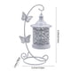 thumbnail image 3 of CaiYueKe Christmas Iron Candle Holder Butterfly Hollow Out Metal Tealight Stand Romantic Table Centerpiece for Dining Room Home Decor Holiday Party Candlelight Dinner Prop Festive Ornament White, 3 of 9