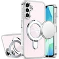 thumbnail image 4 of Case for Samsung Galaxy S26+ / S26 Plus Chrome Hybrid with Rotating Magnetic Circle Ring Stand, Slim Shockproof Hybrid, XPM Phone Cover fit Samsung s26 Plus, Galaxy S26+ [Clear], 4 of 9
