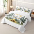 thumbnail image 3 of Catabedysis Watercolor Cartoon Camping Quilt Full,Dog Camper Print Full Bedspread Sets For Boys,Multicolor,3 Pieces, 3 of 7