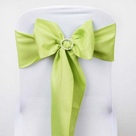 Efavormart 25 PCS Polyester Chair Sashes Tie for Wedding Events Banquet Decor Chair Bow Sash Party Decoration Supplies - 6x108
