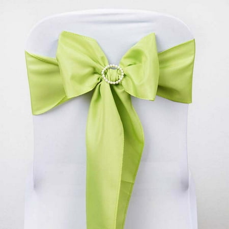 Efavormart 25 PCS Polyester Chair Sashes Tie for Wedding Events Banquet Decor Chair Bow Sash Party Decoration Supplies -