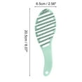 thumbnail image 2 of Unique Bargains 1 Pc Durable Hollow Hair Brush for Curly Straight Wavy Hair ABS Light Green, 2 of 3