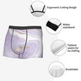 thumbnail image 6 of Kll Lavender Glitter Foil Stripes Men'S Cotton Boxer Briefs Underwear-Small, 6 of 9