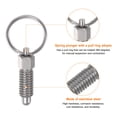 thumbnail image 4 of Spring Plunger with Pull Ring M6*1 0.47" Thread Length Pin Dia.4mm Round Stainless Steel Non-Locking, 4 of 5