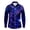 Dark Purple, variant on Mens Shirts Plus Size Galaxy Digital Print Lapel Long Sleeve Button Down Blouse Loose Casual Fall Tops Dark Purple L