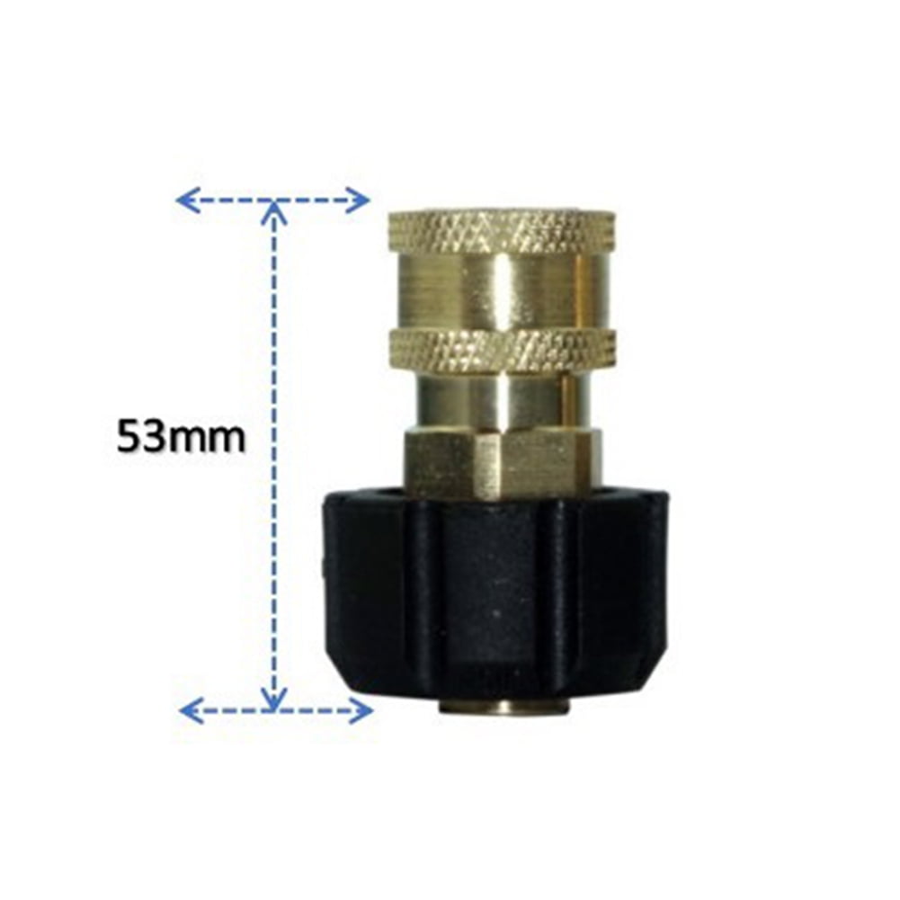 1/4 Quick Connect Female to M22 14 15 Female Adapter for Pressure Washer 