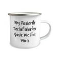 thumbnail image 2 of Fun Social worker Gifts, My Favorite Social Worker Gave Me This Mug, Birthday 12oz Camper Mug For Social worker from Coworkers, Social work gifts, Perfect gifts for social workers, Unique gifts for, 2 of 2