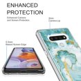 thumbnail image 3 of LG V60 ThinQ Case, KAESAR Hybrid Bling Glitter Sparkle Laser Green Marble Graphic Fashion Cute Colorful Skin Cover Shockproof Case for LG V60 ThinQ, 3 of 5