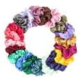 thumbnail image 2 of 20x Assorted Color Hair Scrunchies Hair Accessories for Girls and Women, Made of Premium Satin Fabric, Like Silk, Give Smooth and Comfortable Feel, 2 of 10