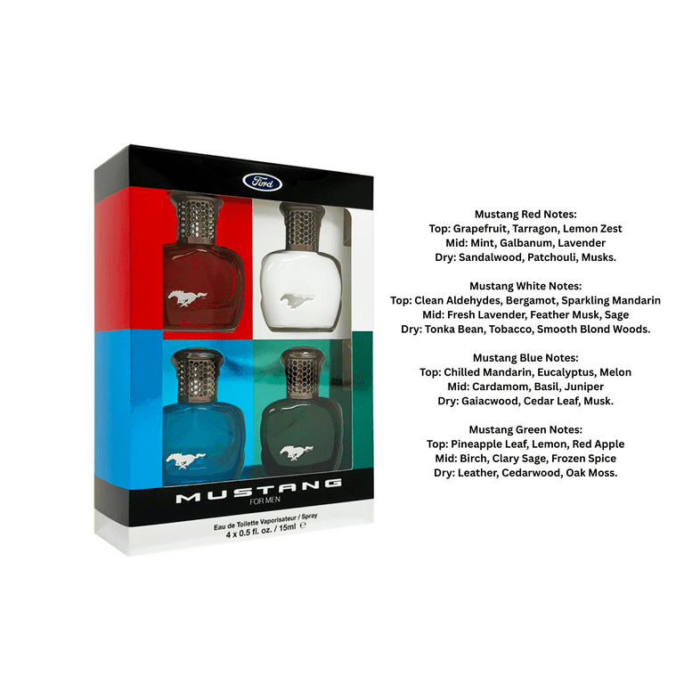 MUSTANG X EAU DE TOILETTE SPRAY SET FOR MEN: RED WHITE