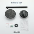 thumbnail image 7 of Boyel Living 8 in. Wall Mount Fixed Shower Head for Barthroom 1 Spray Patterns with 2.1 GPM with Valve Included in Matte Black, 7 of 7