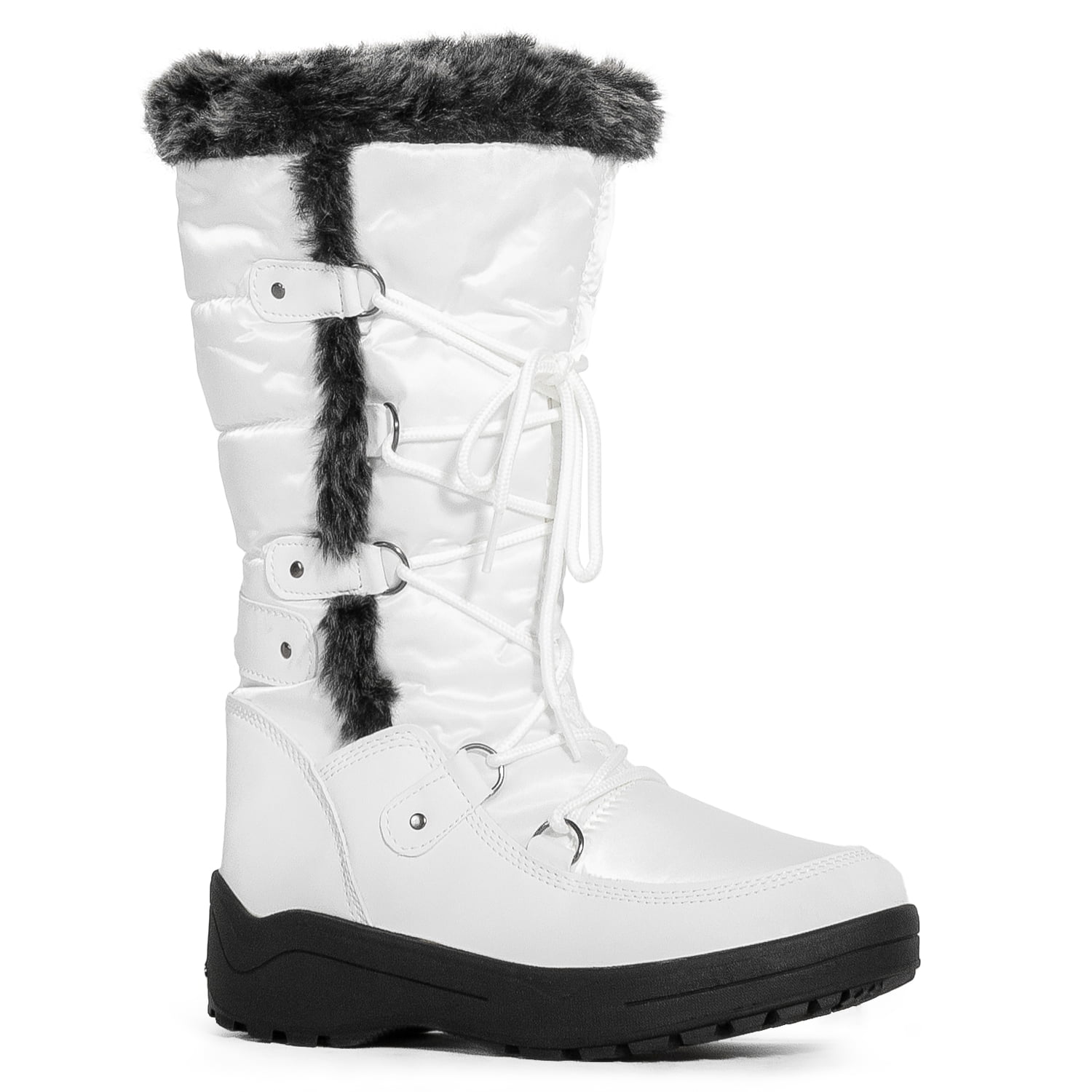 Room Of Fashion - Women's Waterproof Warm Fur Lined Cold Weather Snow Rain Boots #19130