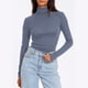 thumbnail image 2 of RKSTN Women's Mock Neck Long Sleeve Tops Oversized Turtleneck Slim Thermal Tight Underwear Long Sleeve T Shirts Womens Casusal Solid Plus Size Base Layer Loose Comfy Tees Shirt Fall Spring Clothes, 2 of 8