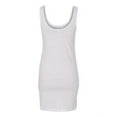 thumbnail image 3 of BELLA + CANVAS Women's Jersey Tank Dress in White L | 6012, 3 of 3
