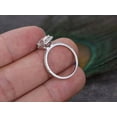 thumbnail image 4 of 1.50 Ct Halo Moissanite & Diamond Wedding Ring in 10k White Gold, 4 of 5