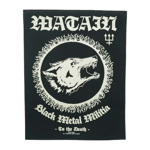 Watain Men's Black Metal Militia Back Patch Black