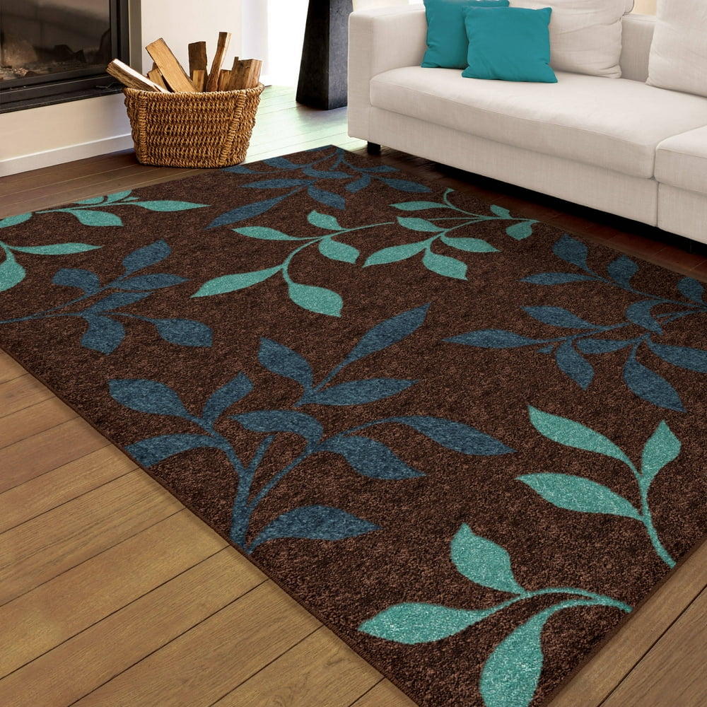 Orian Dazzling Area Rug, Blue, 5'3" x 7'6"