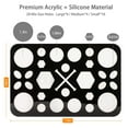 thumbnail image 3 of Makeup Brushes Drying Rack, Brushes Dryer, Collapsible 28 Slot Acrylic Brush Holder Stand Tree Tray Support Display for Makeup Artist Acrylic Nail Brushes Paintbrushes Makeup Lovers, Black, 3 of 7