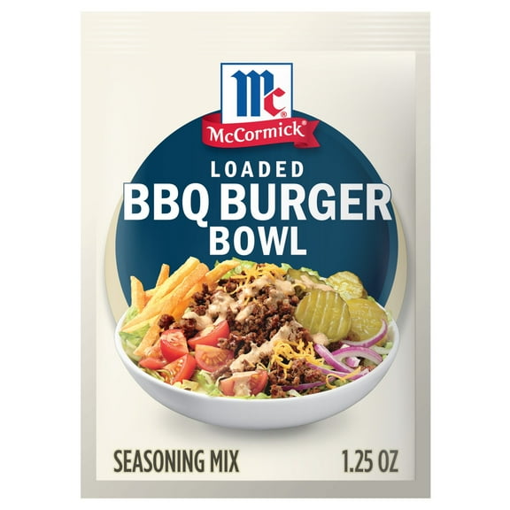 McCormick Loaded BBQ Burger Bowl Seasoning Mix, 1.25 oz Pouch