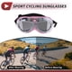 thumbnail image 3 of Gafas de montar para motocicleta plegables de PC PU esponja para motocross y ATV, lente tono plateado, marco tono rosa, 3 of 6