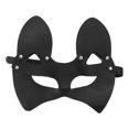 thumbnail image 2 of Accesorio para Fiesta de Disfraces BuyWeek Máscara de Gato de Cuero PU Media Cara, 2 of 12