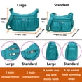 thumbnail image 3 of Bolsos cruzados para mujer VOLGANIK ROCK bolsa de viaje impermeable de nailon Lake Blue Mediano, 3 of 5