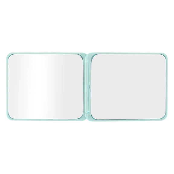 Unique Bargains Square Compact Mirror Cosmetic Mirror 1 Pc Green