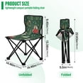 thumbnail image 3 of 600D Oxford Camping Chair Portable Foldable Chair Supports 220 lbs for Picnic, Fishing, Backpacking Christmas Penguins and Cars Pattern, 3 of 8