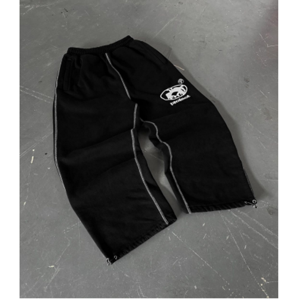 Pantalones casuales rectos con diseño de grafiti de dibujos animados de arte retro Y2K para hombres y mujeres, ropa deportiva callejera, pantalones casuales góticos para correr sueltos