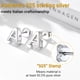 thumbnail image 5 of PROSTEEL Pendientes de botón inicial de plata esterlina para mujer Pendientes de letra M de circonita cúbica Regalo de cumpleaños de Navidad para su mamá, novia e hija, 5 of 8