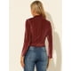 thumbnail image 5 of Chaqueta de Motociclista Allegra K Terciopelo Rosa M, 5 of 6