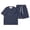 Navy, variant on Bigetiay Boys Summer Outfits Fashion Crew Neck T-Shirt and Shorts Set 1-2 Years Boys Clothes