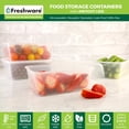 thumbnail image 2 of Set de 50 recipientes de almacenamiento de alimentos Freshware de 750 ml con tapas, 2 of 6