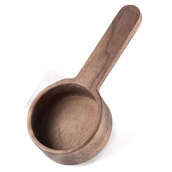 Eco Friendly Walnut Wood Food Scoop Measuring Spoon For Kitchen And Travel