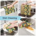 thumbnail image 2 of Yayeee 6 Pack Kitchen Dish Cloths for Washing Dishes Soft Absorbent Microfiber Towels, Geometric Patterns, 2 of 9